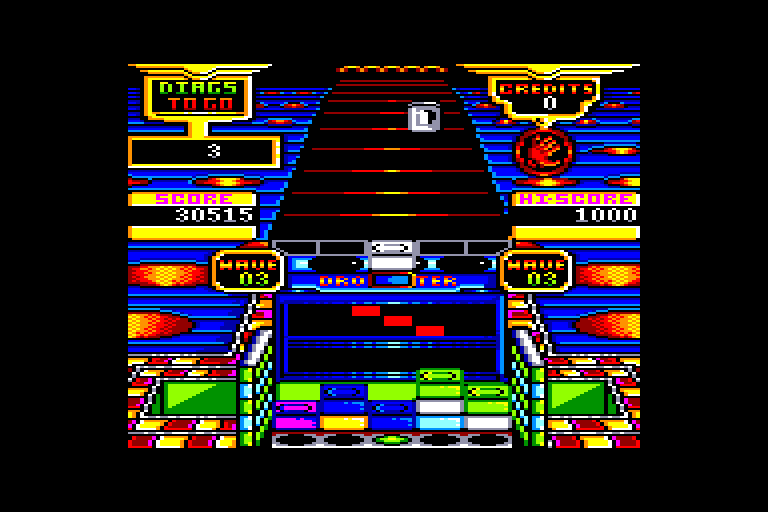 screenshot of the Amstrad CPC game Klax by GameBase CPC