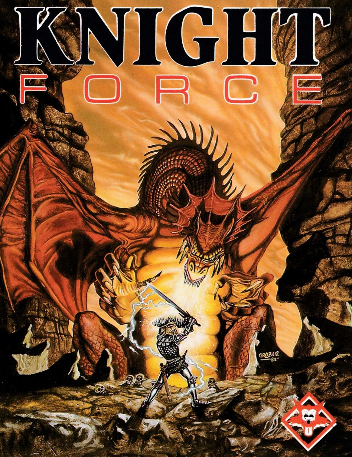 screenshot of the Amstrad CPC game Knight force by GameBase CPC