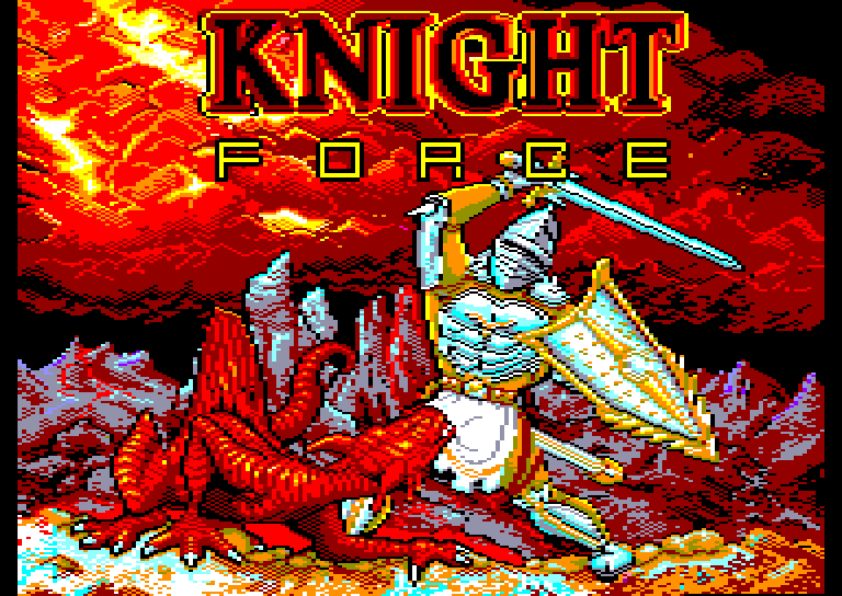 screenshot of the Amstrad CPC game Knight Force by GameBase CPC