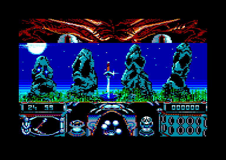 screenshot of the Amstrad CPC game Knight Force by GameBase CPC