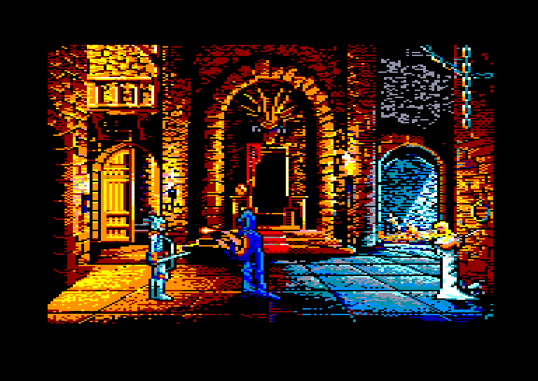 screenshot of the Amstrad CPC game Knight force by GameBase CPC