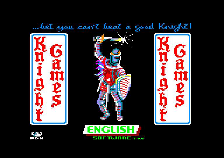 screenshot of the Amstrad CPC game Knight Games by GameBase CPC