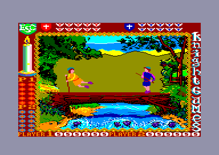 screenshot of the Amstrad CPC game Knight Games by GameBase CPC