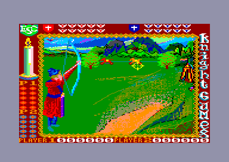 screenshot of the Amstrad CPC game Knight Games by GameBase CPC