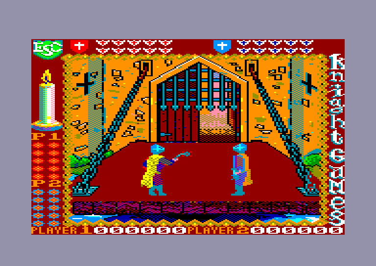 screenshot of the Amstrad CPC game Knight Games by GameBase CPC