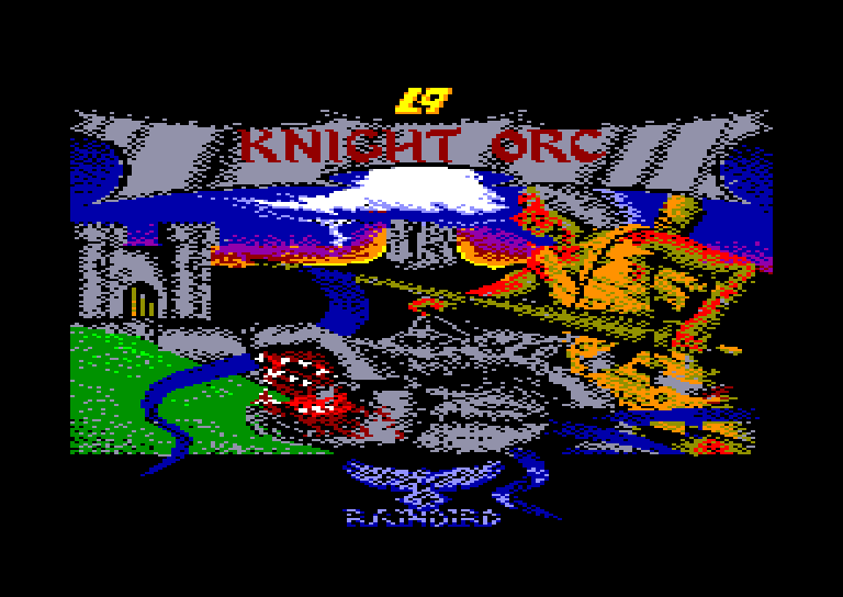 screenshot of the Amstrad CPC game Knight orc by GameBase CPC