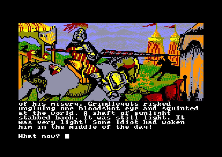 screenshot of the Amstrad CPC game Knight orc by GameBase CPC