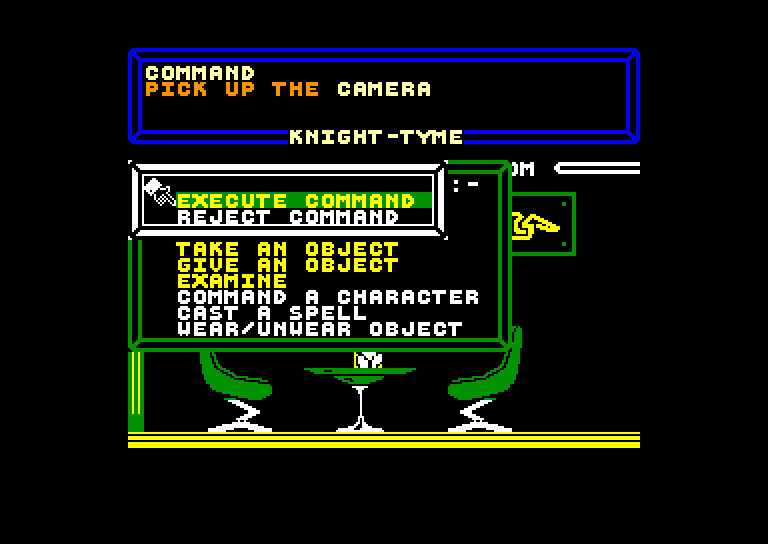 screenshot of the Amstrad CPC game Knight Tyme by GameBase CPC