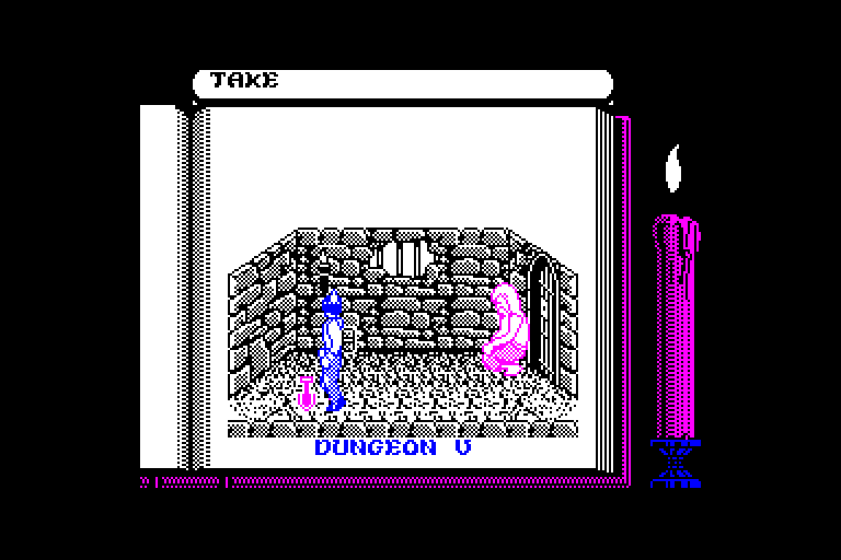 screenshot of the Amstrad CPC game Knightmare by GameBase CPC