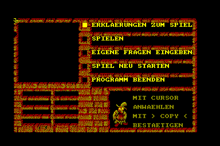 screenshot of the Amstrad CPC game Know by GameBase CPC