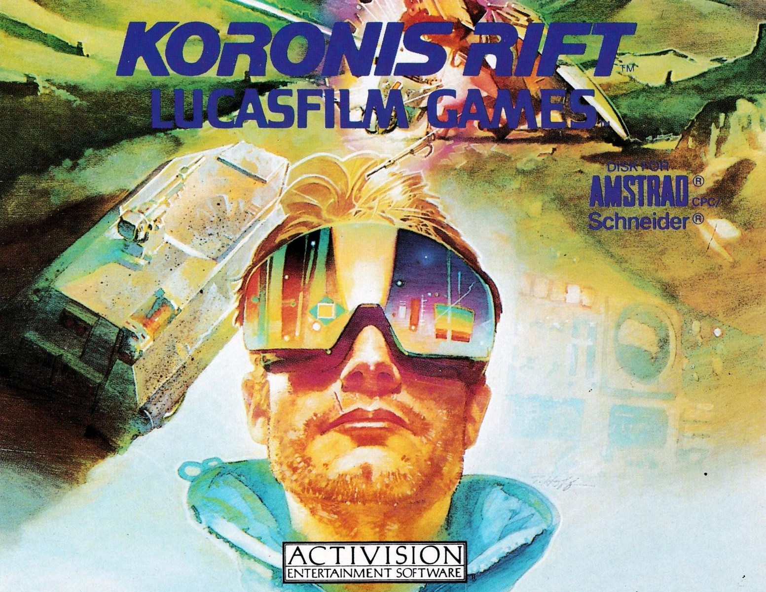 screenshot of the Amstrad CPC game Koronis rift by GameBase CPC