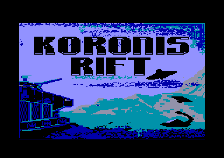 screenshot of the Amstrad CPC game Koronis rift by GameBase CPC