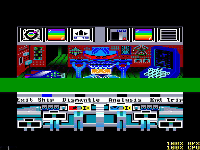 screenshot of the Amstrad CPC game Koronis rift by GameBase CPC