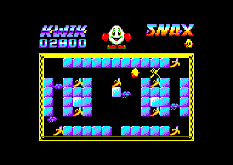 screenshot of the Amstrad CPC game Kwik Snax Dizzy by GameBase CPC