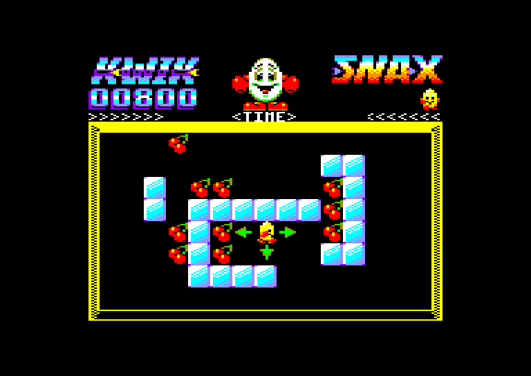 screenshot of the Amstrad CPC game Kwik Snax Dizzy by GameBase CPC