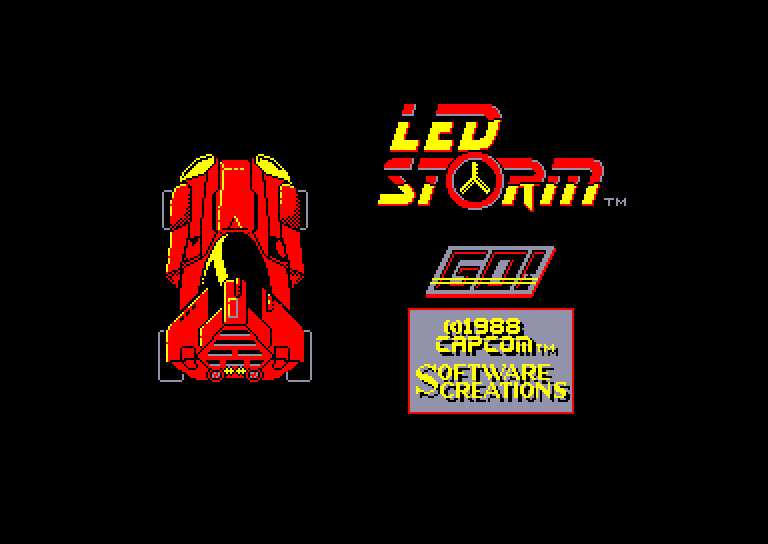 screenshot of the Amstrad CPC game L.E.D. Storm