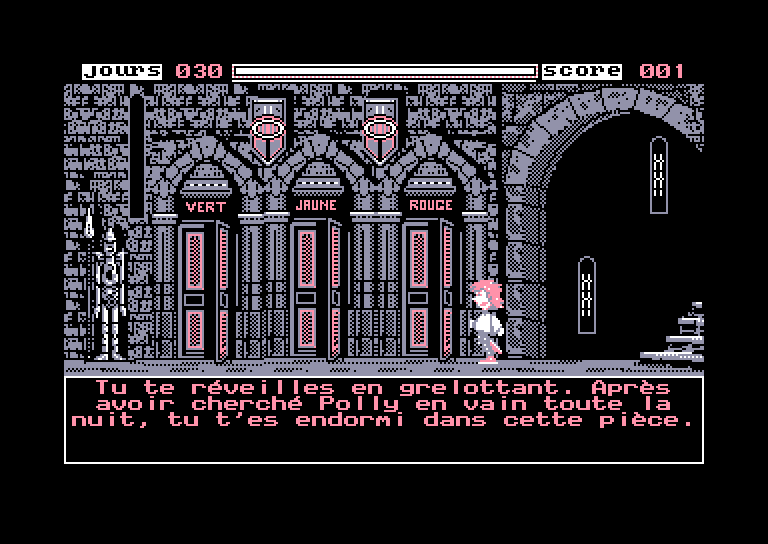 screenshot of the Amstrad CPC game Labyrinthe d'Anglomania 2 (le) by GameBase CPC