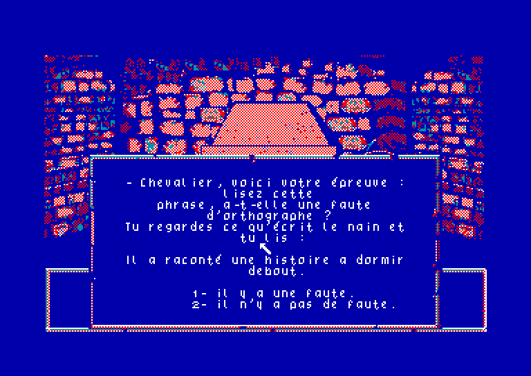 screenshot of the Amstrad CPC game Labyrinthe d'Errare (le) by GameBase CPC