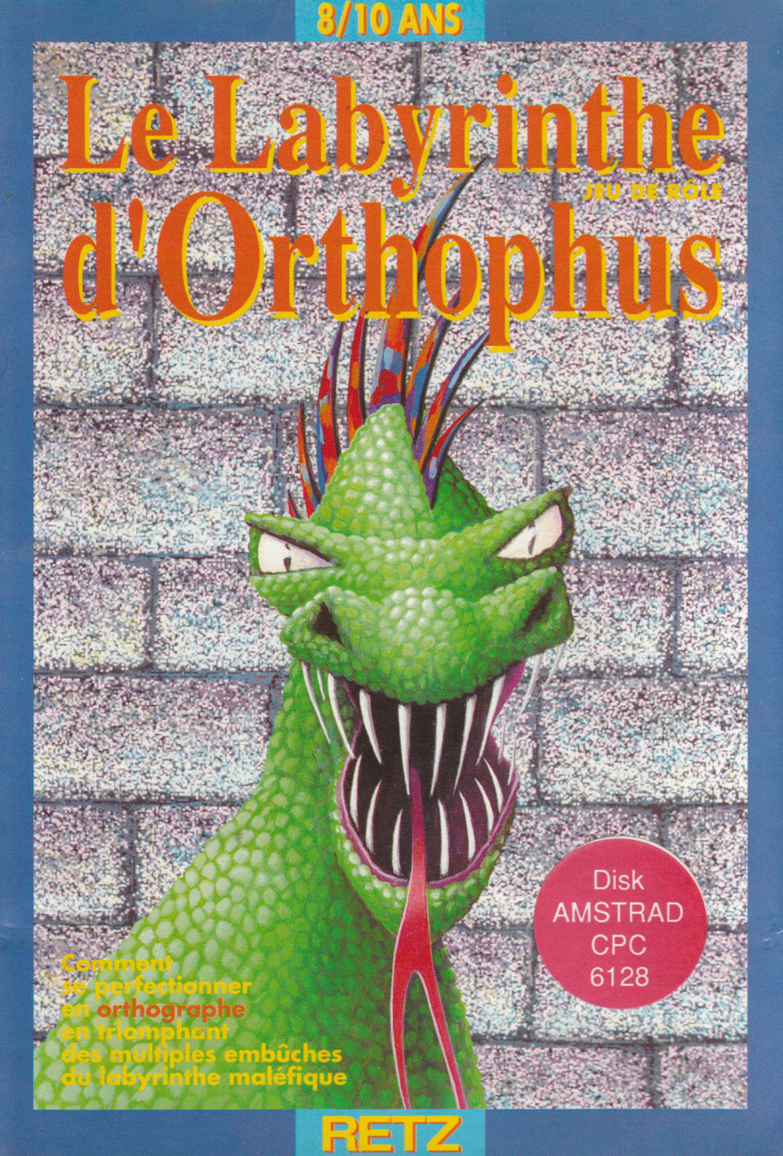 screenshot of the Amstrad CPC game Labyrinthe d'Orthophus (le) by GameBase CPC