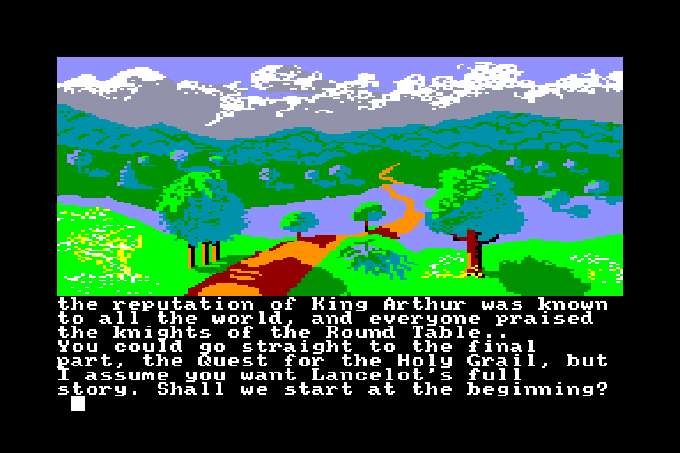 screenshot of the Amstrad CPC game Lancelot by GameBase CPC