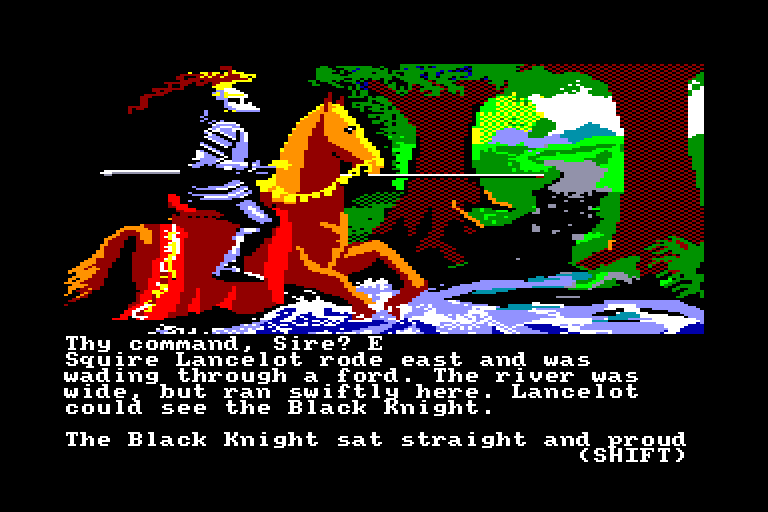 screenshot of the Amstrad CPC game Lancelot by GameBase CPC