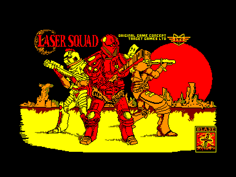 screenshot of the Amstrad CPC game Laser Squad by GameBase CPC