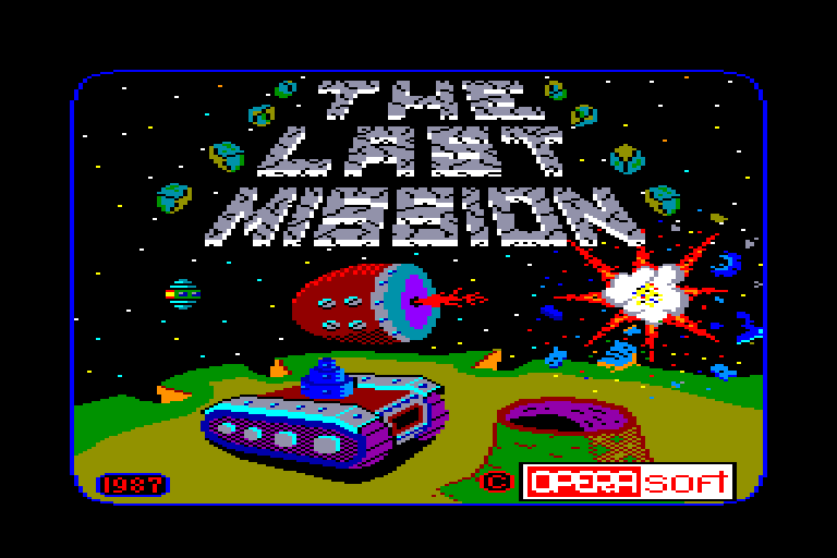screenshot of the Amstrad CPC game Last mission (the) by GameBase CPC