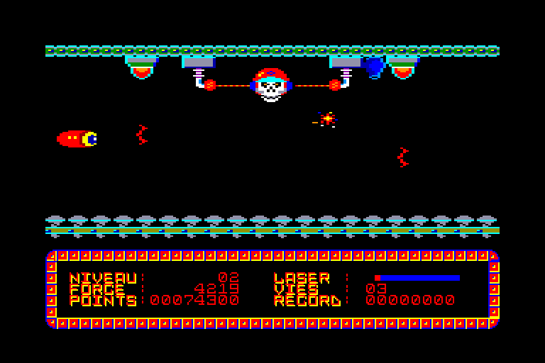 screenshot of the Amstrad CPC game Last mission (the) by GameBase CPC