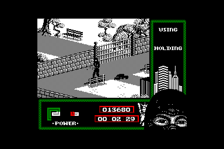 screenshot of the Amstrad CPC game Last ninja 2 by GameBase CPC