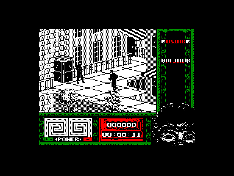 screenshot of the Amstrad CPC game Last ninja 2 remix by GameBase CPC