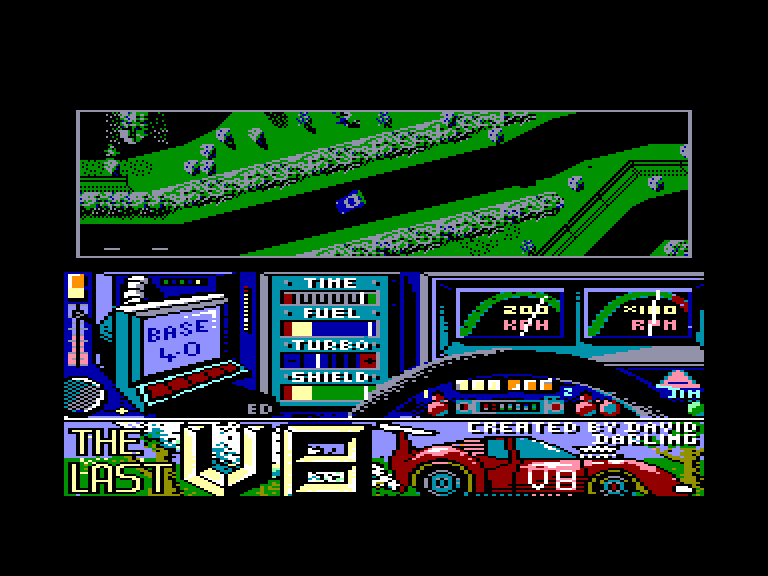 screenshot of the Amstrad CPC game Last V8 (the) by GameBase CPC