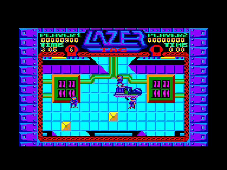 screenshot of the Amstrad CPC game Lazer tag by GameBase CPC