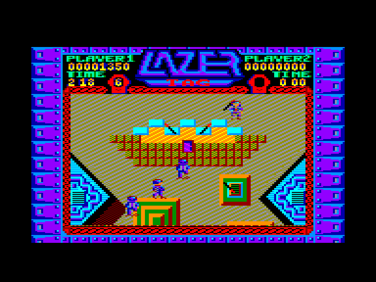 screenshot of the Amstrad CPC game Lazer tag by GameBase CPC