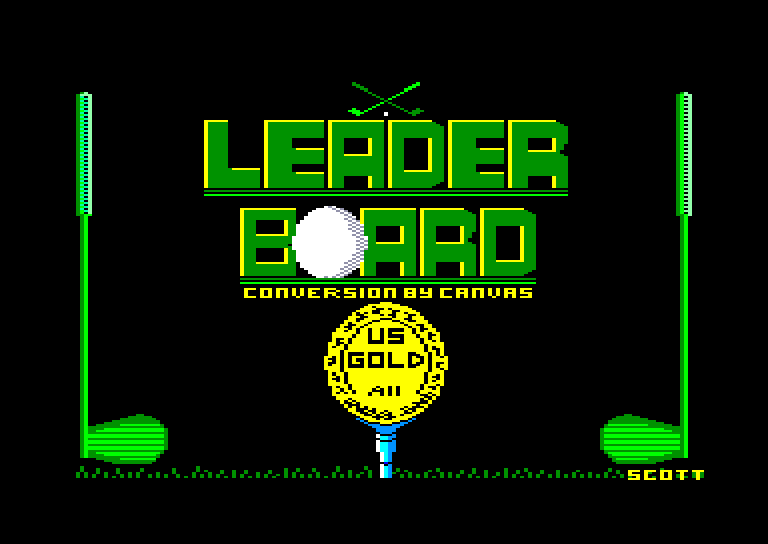 screenshot of the Amstrad CPC game Leader Board by GameBase CPC