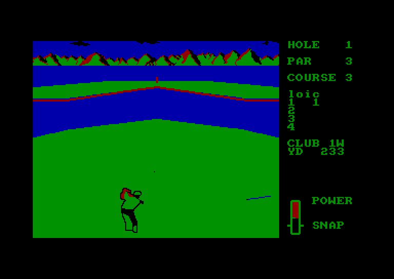 screenshot of the Amstrad CPC game Leader Board by GameBase CPC