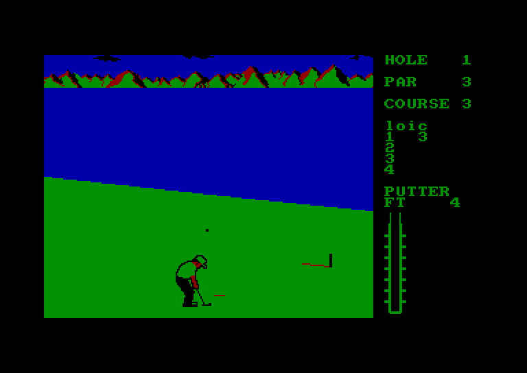 screenshot of the Amstrad CPC game Leader Board by GameBase CPC