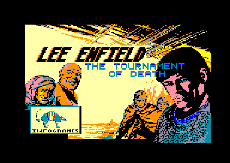 screenshot of the Amstrad CPC game Lee Enfield in the Tournament of Death by GameBase CPC