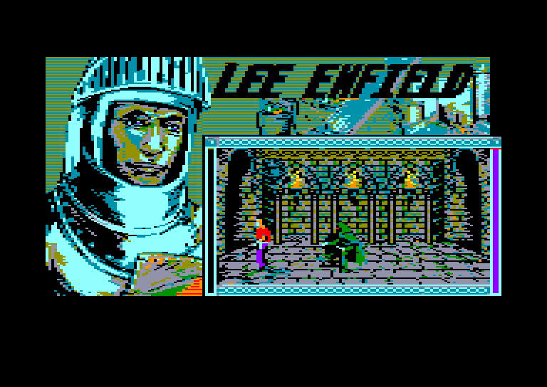screenshot of the Amstrad CPC game Lee Enfield in the Tournament of Death by GameBase CPC