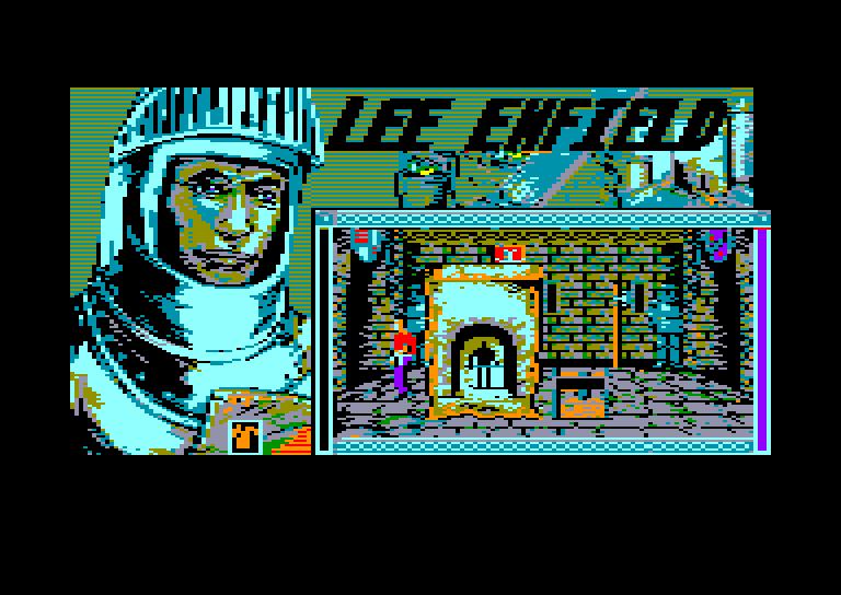 screenshot of the Amstrad CPC game Lee Enfield in the Tournament of Death by GameBase CPC