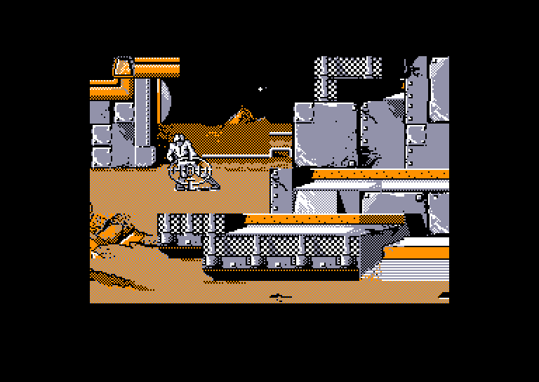 screenshot of the Amstrad CPC game Lee Enfield is Space Ace by GameBase CPC