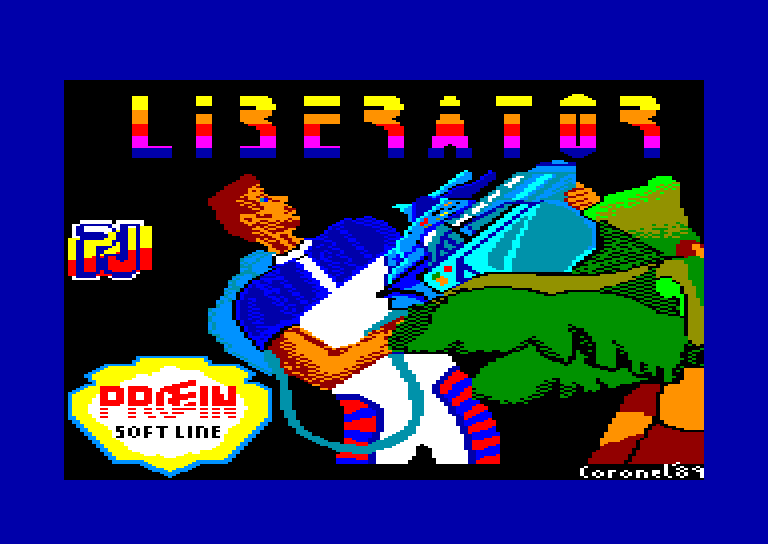 screenshot of the Amstrad CPC game Liberator by GameBase CPC