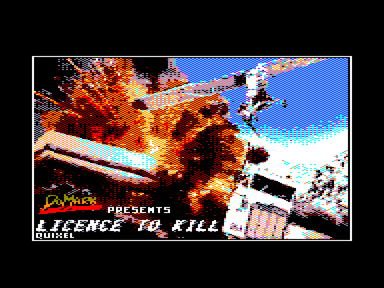 screenshot of the Amstrad CPC game Licence to Kill by GameBase CPC