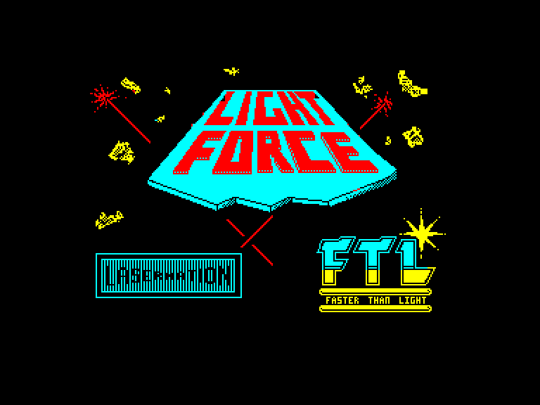 screenshot of the Amstrad CPC game Light Force by GameBase CPC