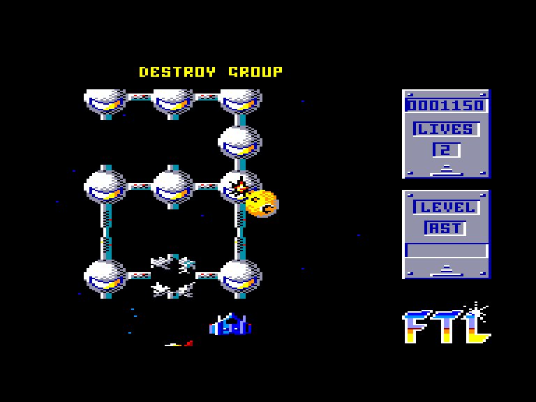 screenshot of the Amstrad CPC game Light Force by GameBase CPC