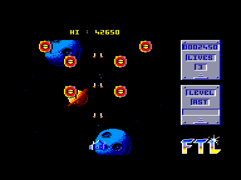 screenshot of the Amstrad CPC game Light Force by GameBase CPC