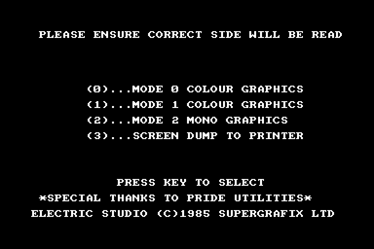 screenshot of the Amstrad CPC game Light Pen - Mark II by GameBase CPC