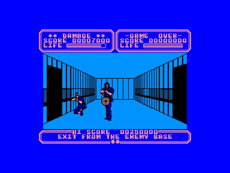 screenshot of the Amstrad CPC game Line of fire by GameBase CPC