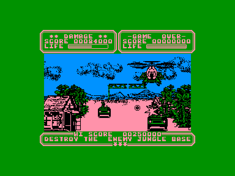 screenshot of the Amstrad CPC game Line of fire by GameBase CPC