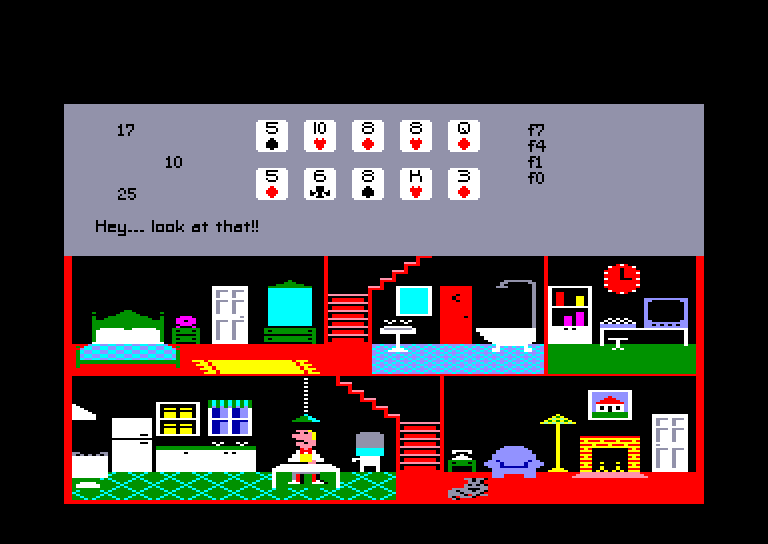 screenshot of the Amstrad CPC game Little Computer People by GameBase CPC