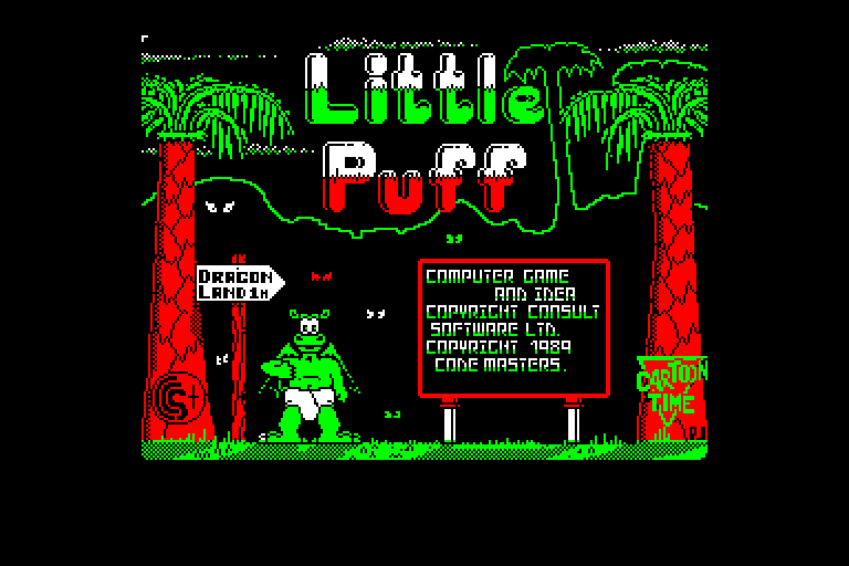 screenshot of the Amstrad CPC game Little Puff in Dragonland by GameBase CPC